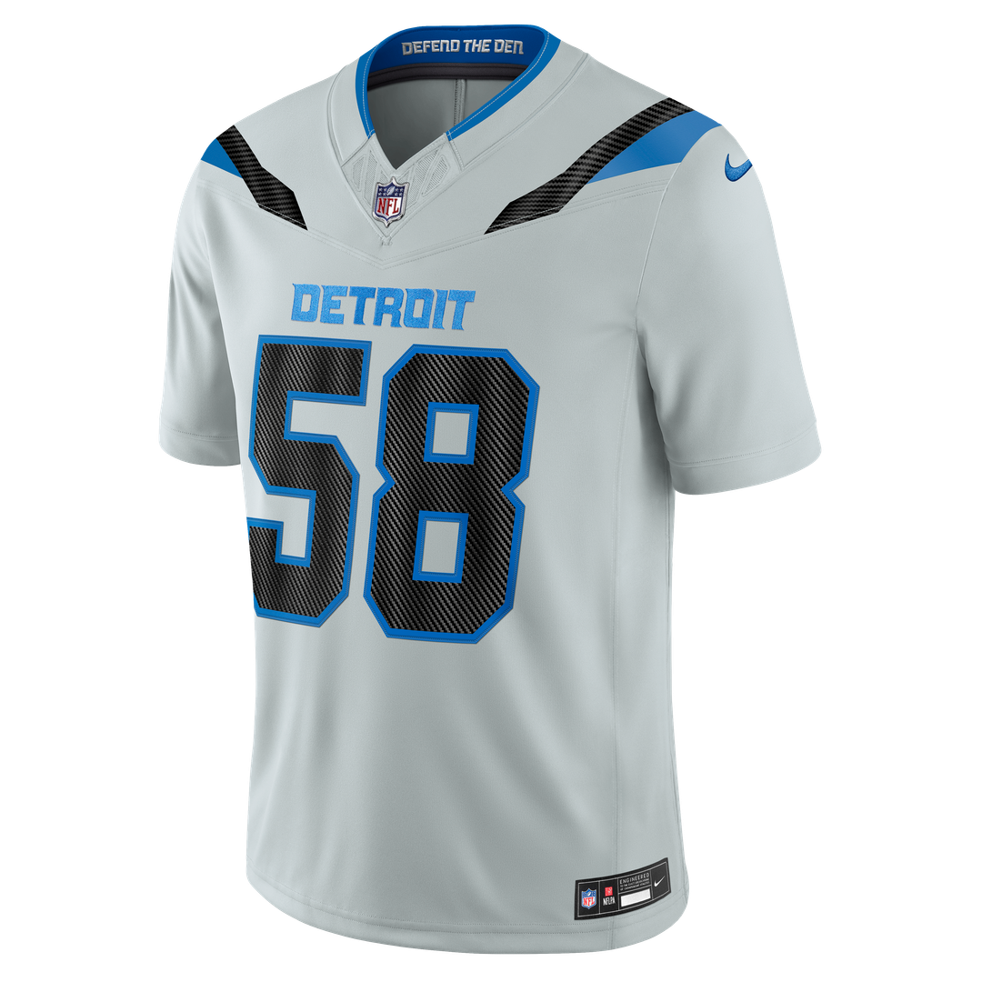 Penei Sewell Detroit Lions 2026 Rivalries Collection Stitched Limited Jersey - Silver