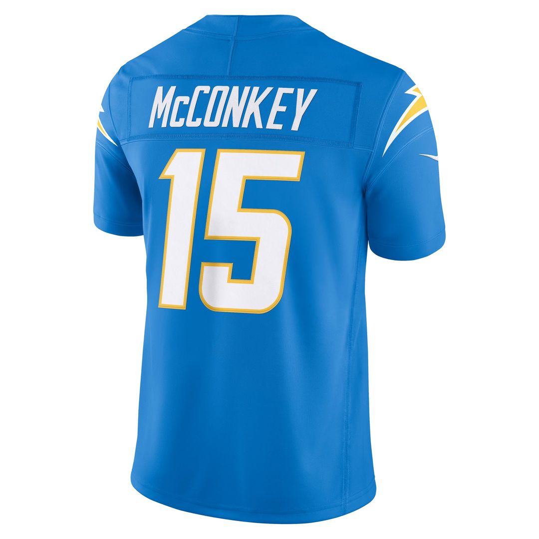 Ladd McConkey Los Angeles Chargers Alternate Super Chargers Vapor F.U.S.E. Stitched Limited Jersey - Navy