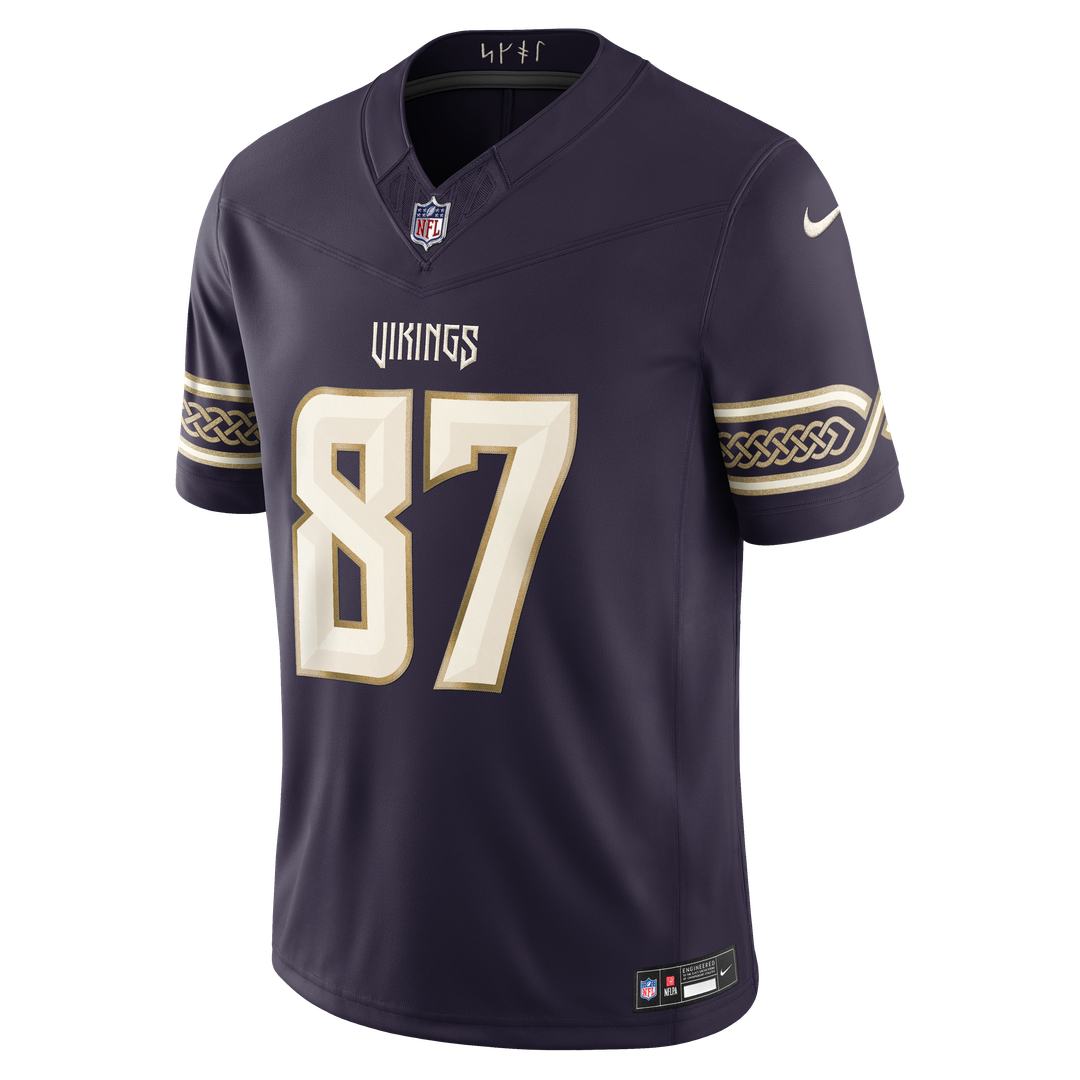 T.J. Hockenson Minnesota Vikings 2026 Rivalries Collection Stitched Limited Jersey - Purple