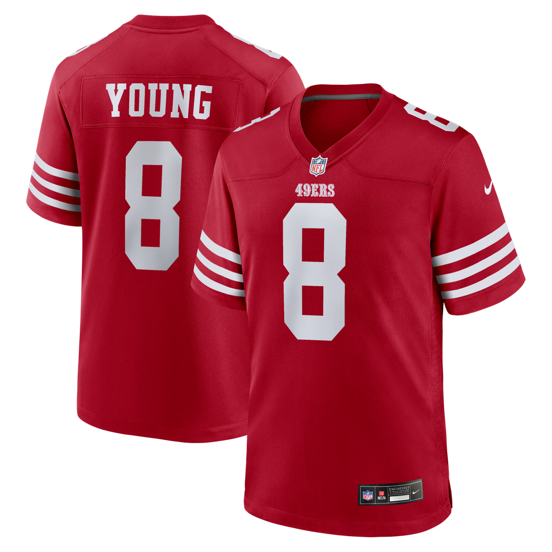 Steve Young San Francisco 49ers Game Jersey - Scarlet