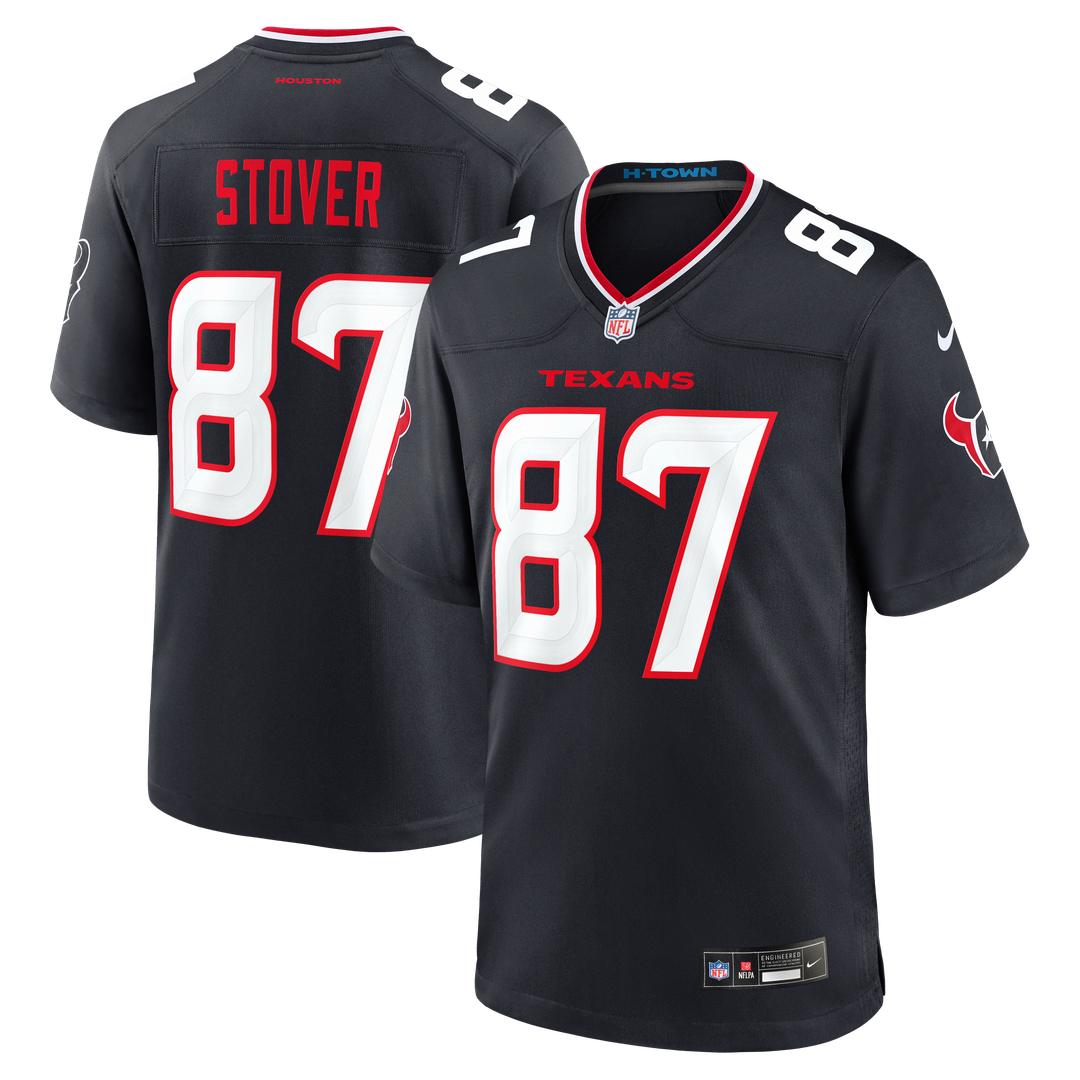 Cade Stover Houston Texans Game Jersey - Navy