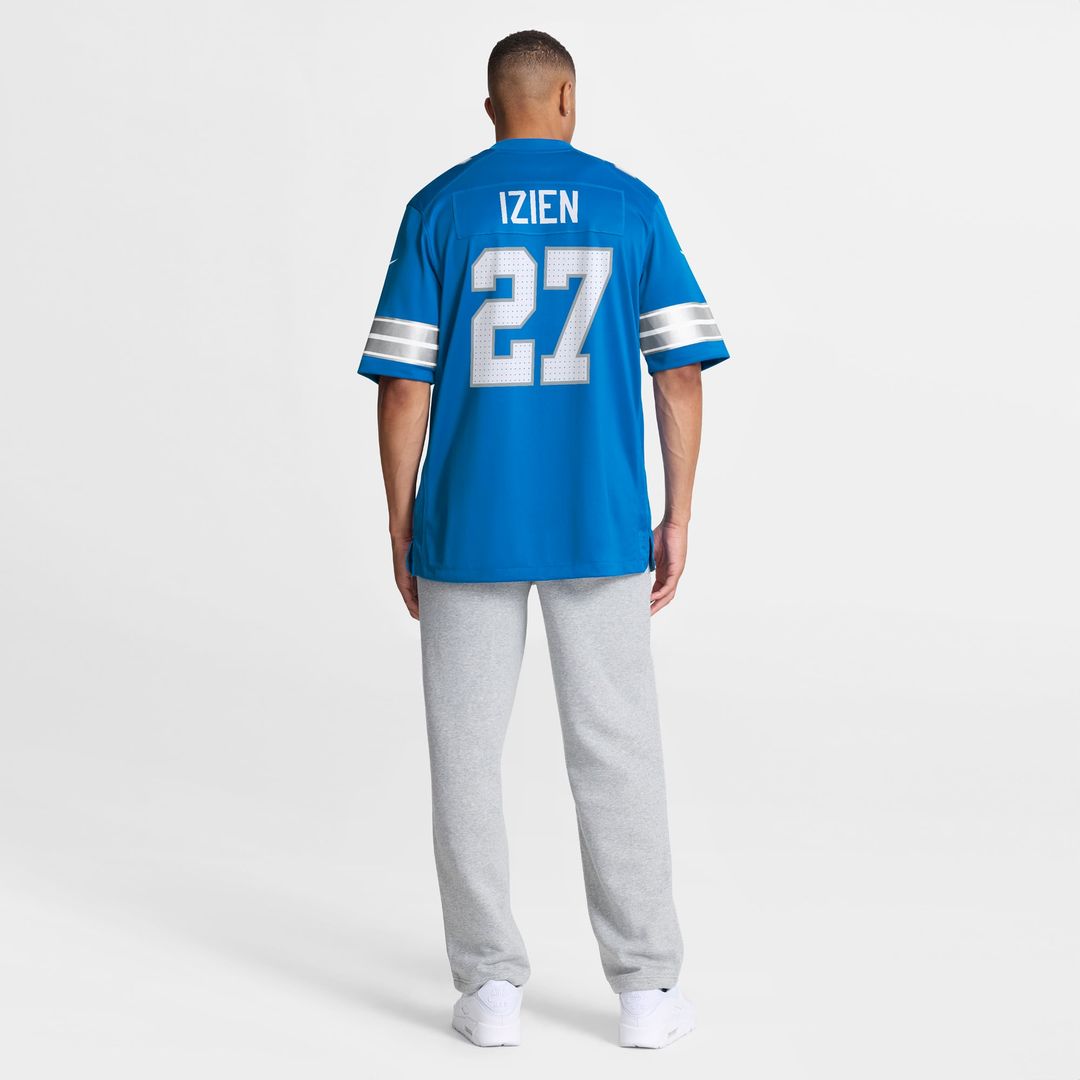 Christian Izien Detroit Lions Game Jersey - Blue