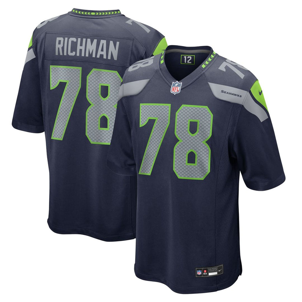 Mason Richman Seattle Seahawks Game Jersey - College Navy