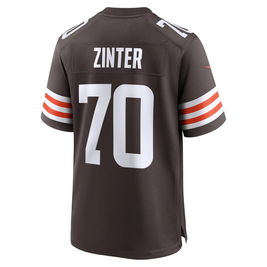 Zak Zinter Cleveland Browns Game Jersey - Brown