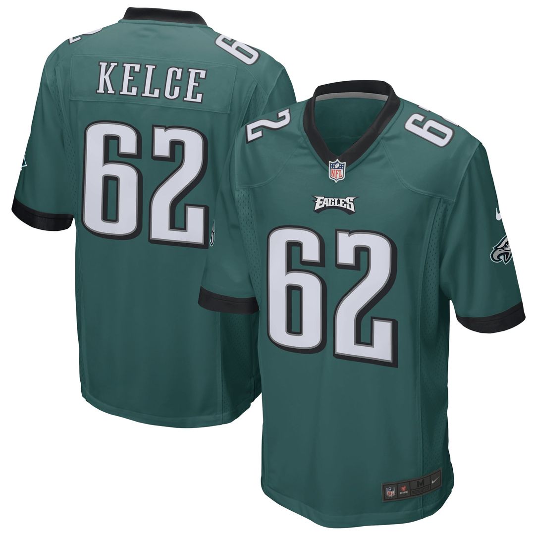 Jason Kelce Philadelphia Eagles Game Jersey - Midnight Green