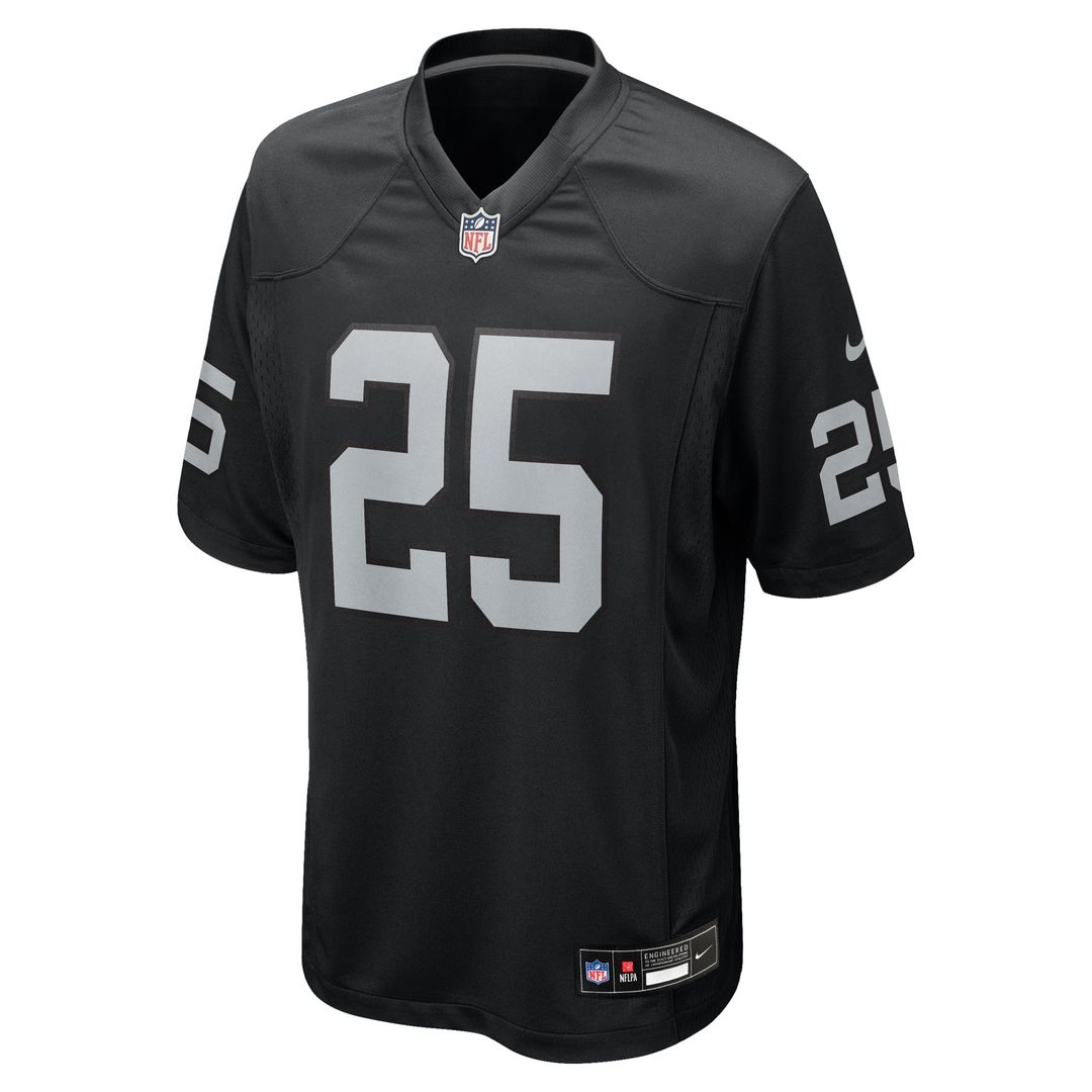 Fred Biletnikoff Las Vegas Raiders Game Jersey - Black