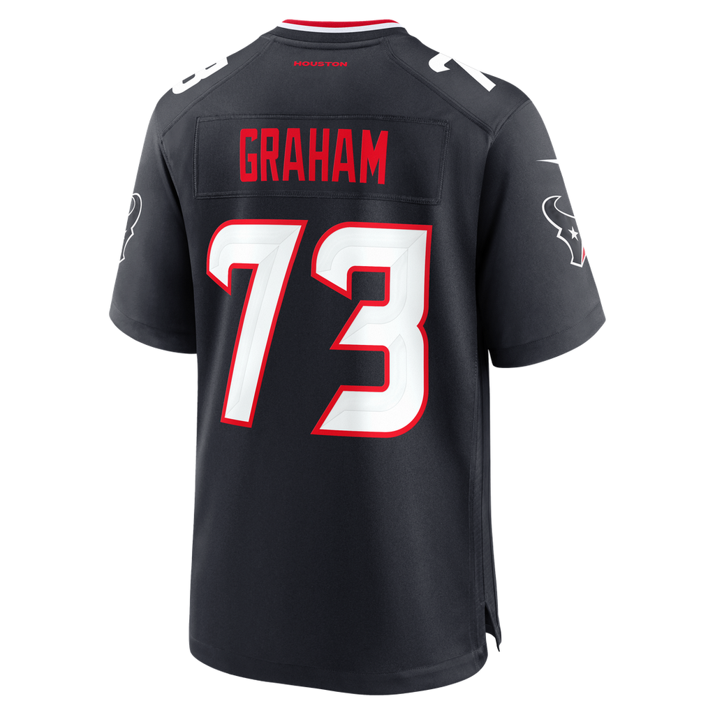 Derrick Graham Houston Texans Game Jersey - Navy