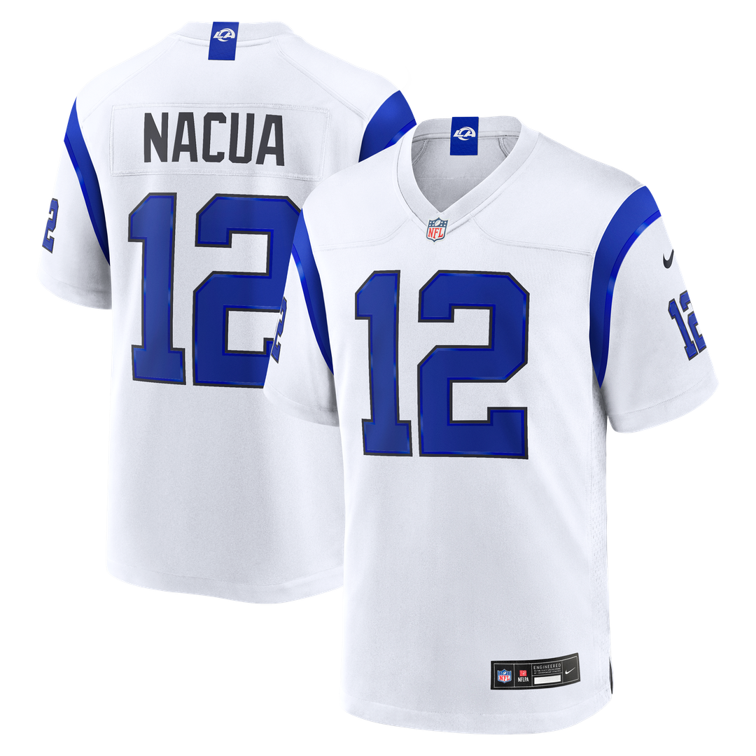 Puka Nacua Los Angeles Rams Game Jersey - Fearsome White