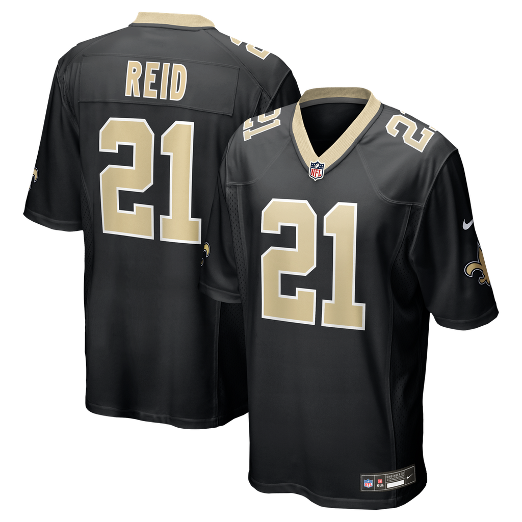 Justin Reid New Orleans Saints Game Jersey - Black
