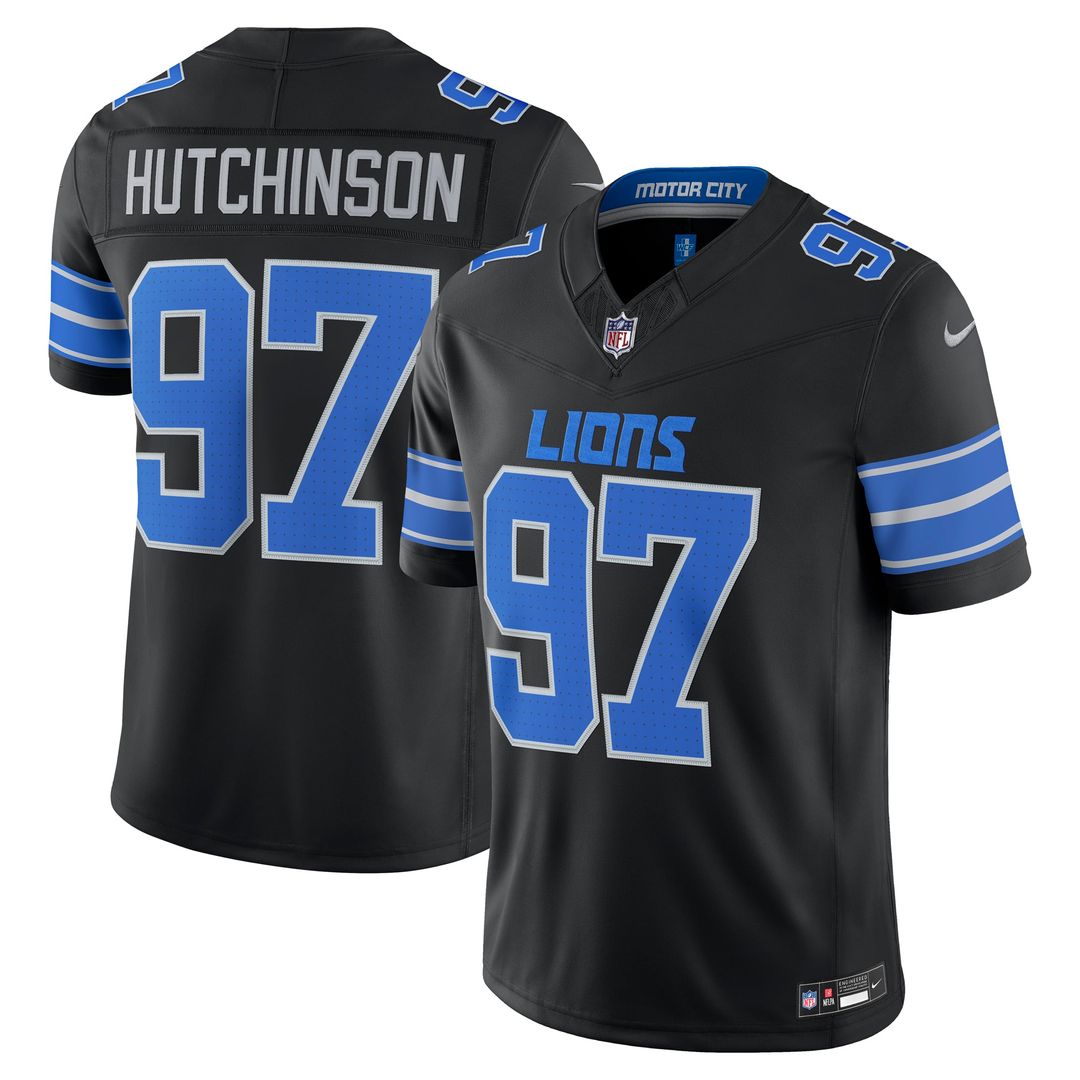 Aidan Hutchinson Detroit Lions Vapor F.U.S.E. Stitched Limited Jersey - White