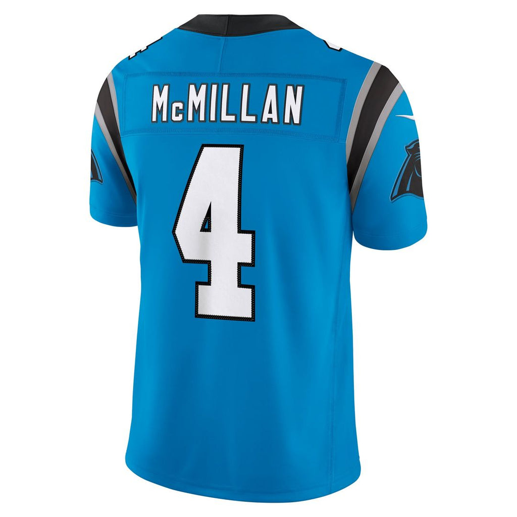 Tetairoa McMillan Carolina Panthers Alternate Vapor F.U.S.E. Stitched Limited Jersey - Blue