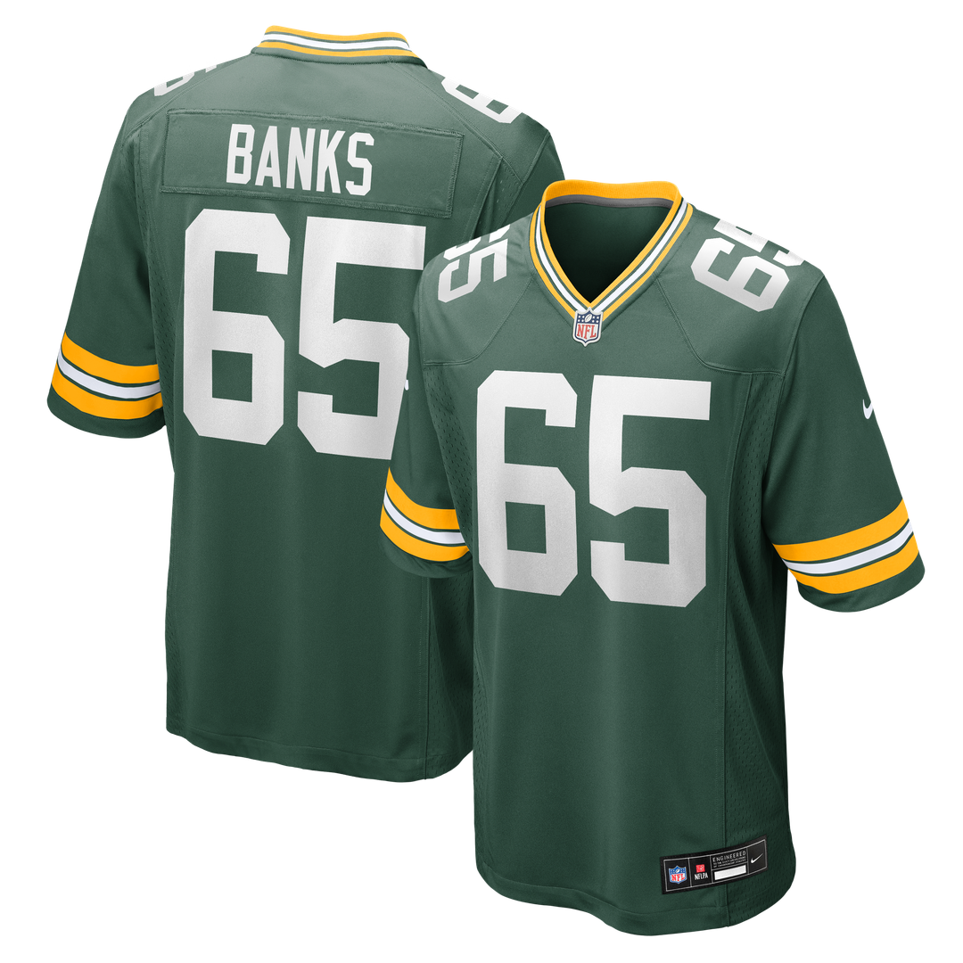 Aaron Banks Green Bay Packers Game Jersey - Green