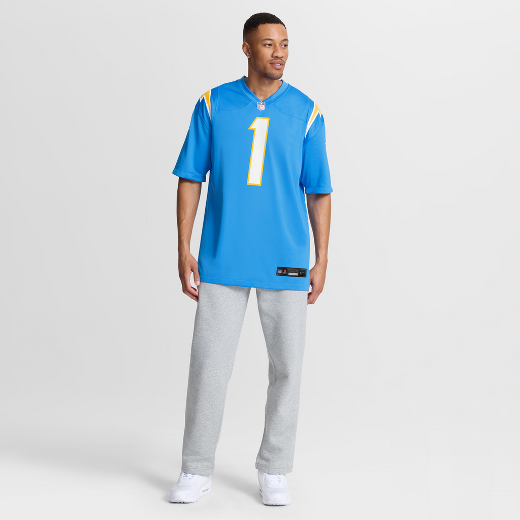 Quentin Johnston Los Angeles Chargers Game Jersey - Powder Blue