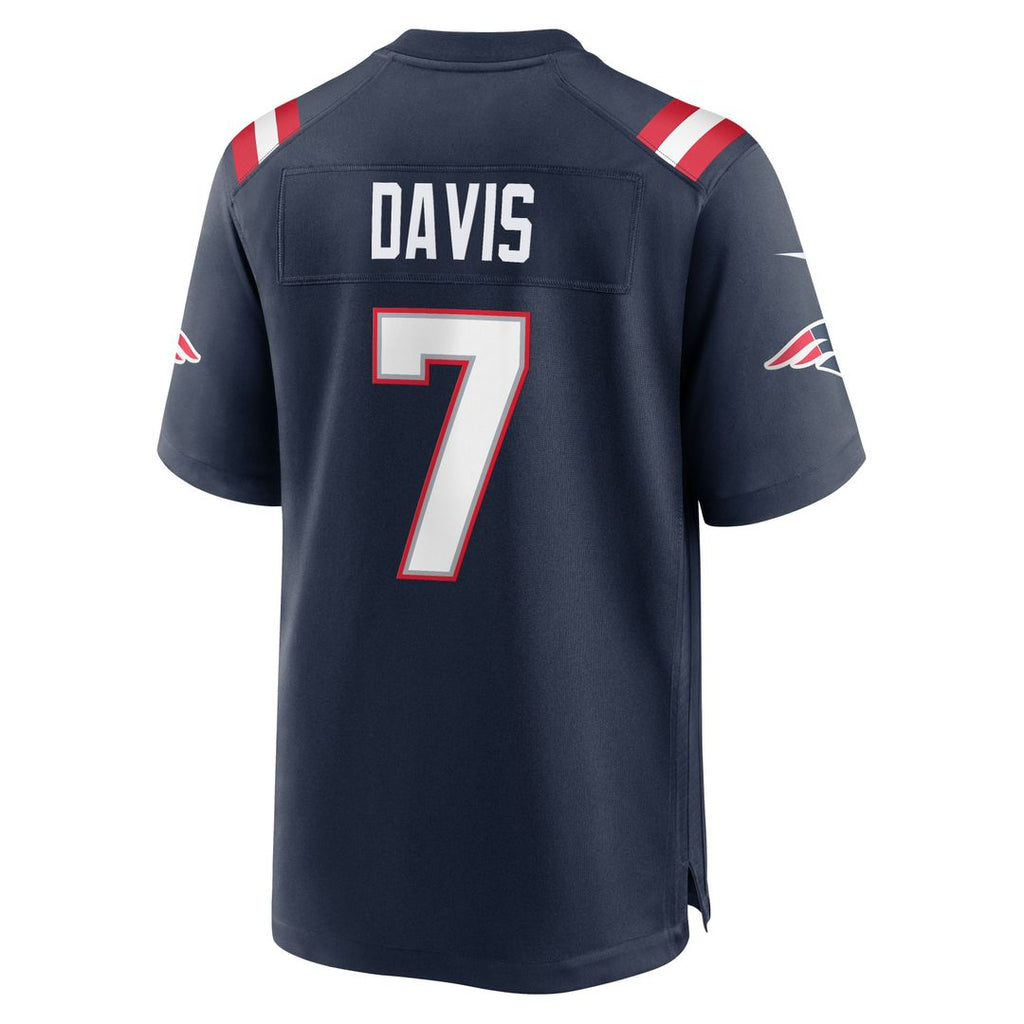 Carlton Davis New England Patriots Game Jersey - Navy