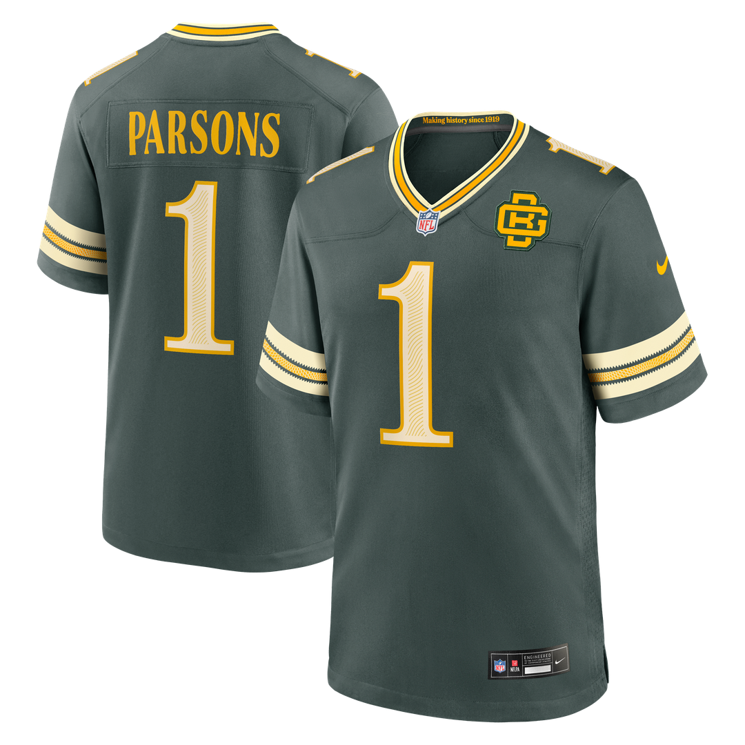 Micah Parsons Green Bay Packers 2026 Rivalries Collection Game Jersey - Green