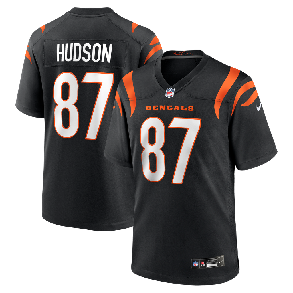 Tanner Hudson Cincinnati Bengals Home Game Jersey - Black
