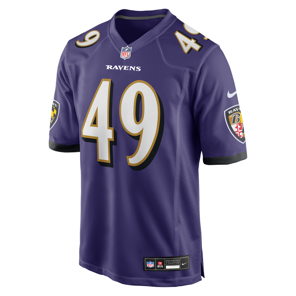 Jay Higgins IV Baltimore Ravens Game Jersey - Purple