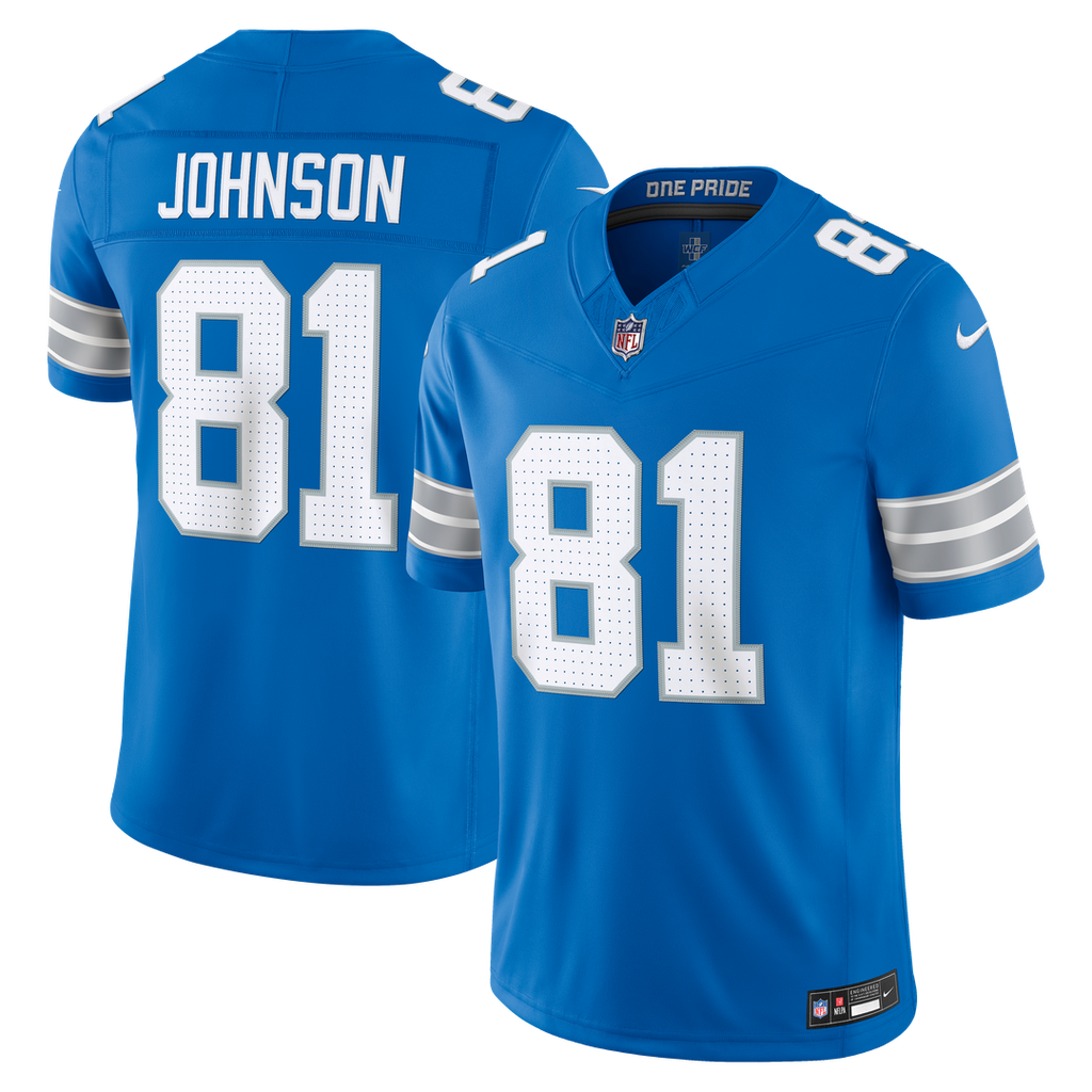 Calvin Johnson Detroit Lions Vapor F.U.S.E. Stitched Retired Limited Jersey - Blue