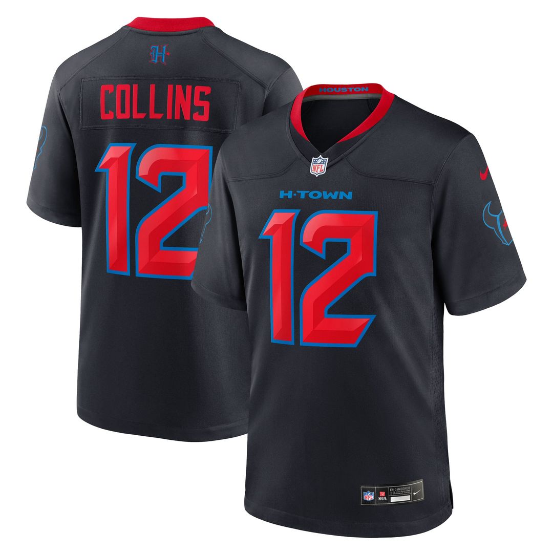 Nico Collins Houston Texans 2nd Alternate Game Jersey - Navy