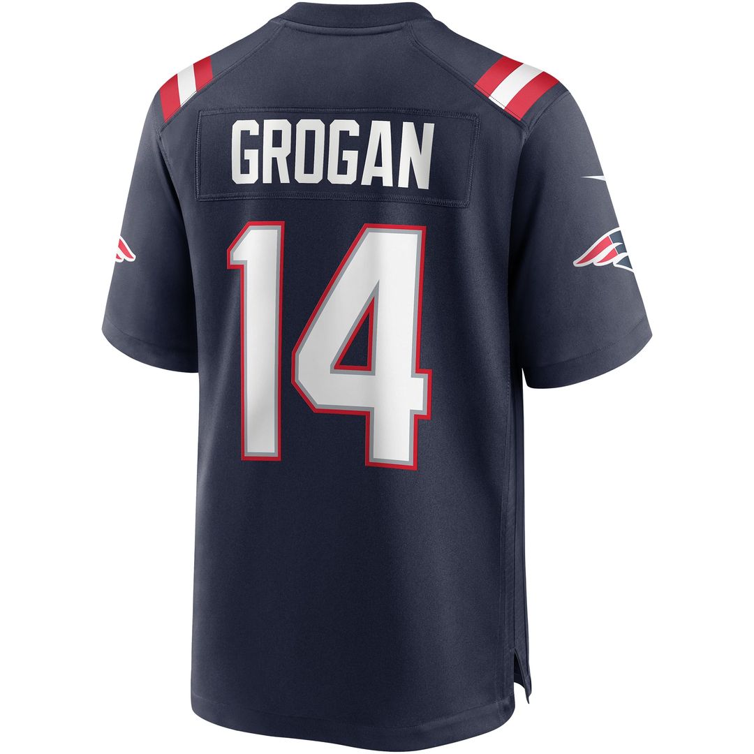 Steve Grogan New England Patriots Game Jersey - Navy