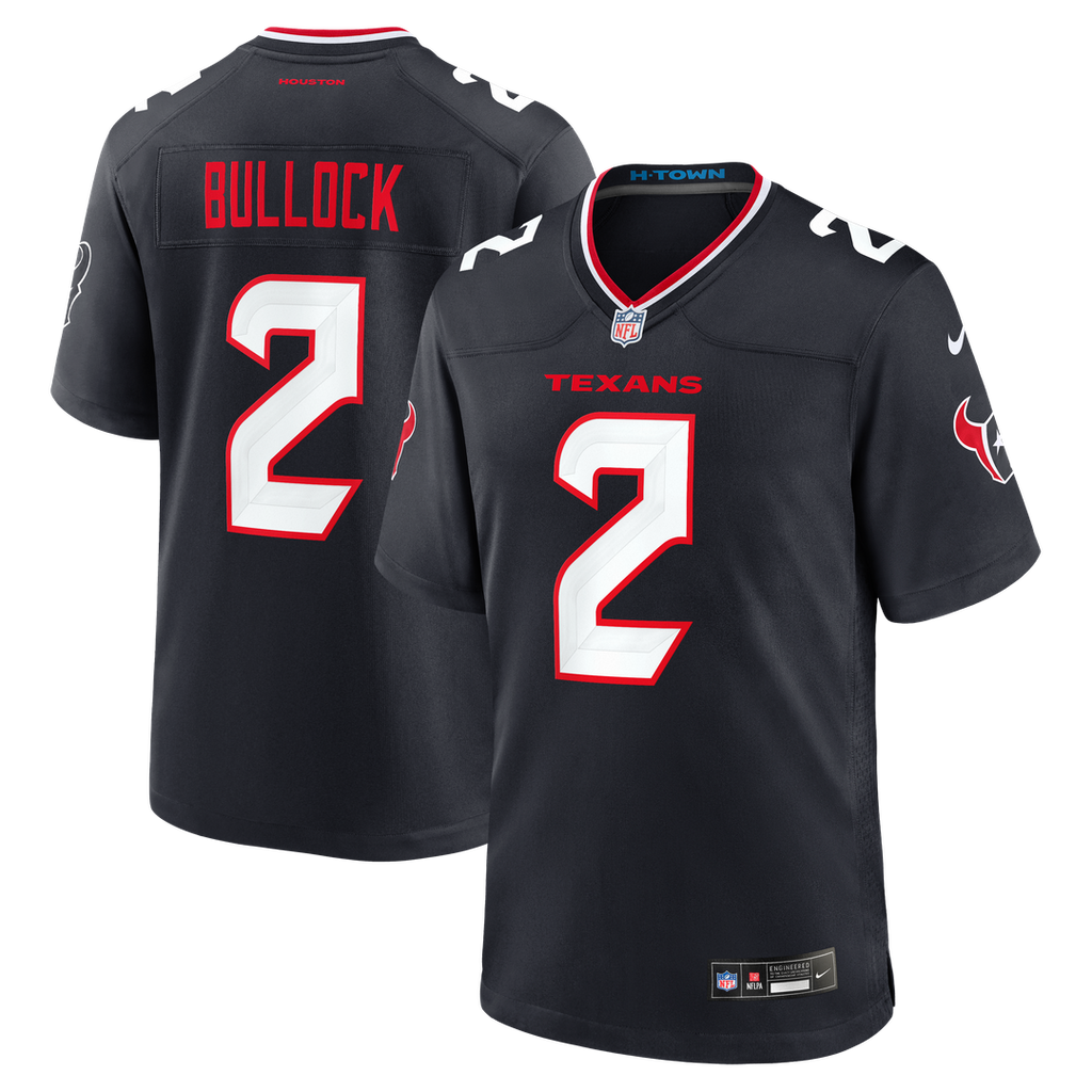 Calen Bullock Houston Texans Game Jersey - Navy