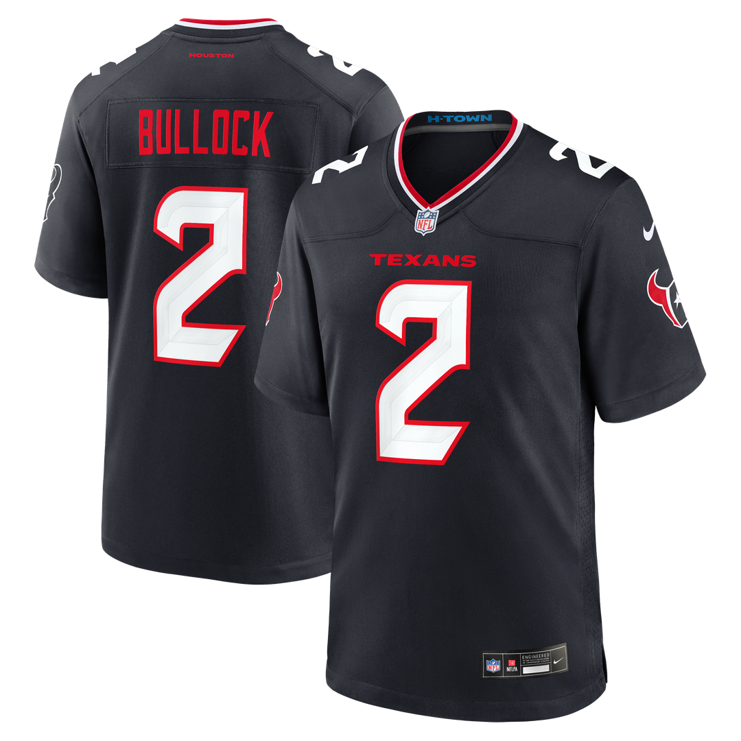 Calen Bullock Houston Texans Game Jersey - Navy