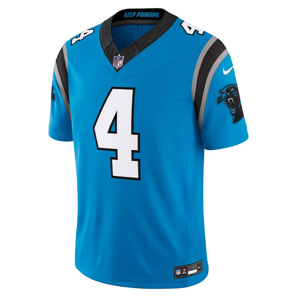 Tetairoa McMillan Carolina Panthers Alternate Vapor F.U.S.E. Stitched Limited Jersey - Blue