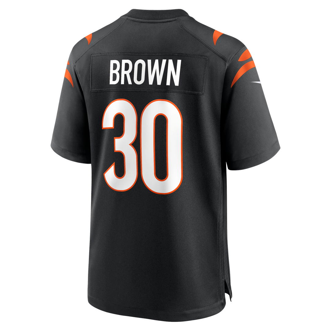 Chase Brown Cincinnati Bengals Game Jersey - Black