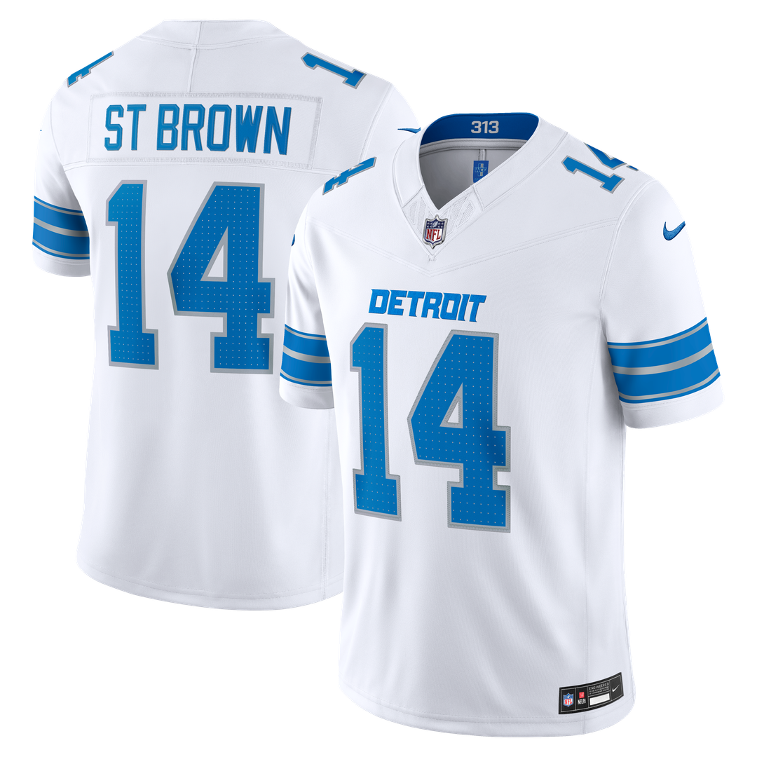 Amon-Ra St. Brown Detroit Lions Vapor F.U.S.E. Stitched Limited Jersey - White