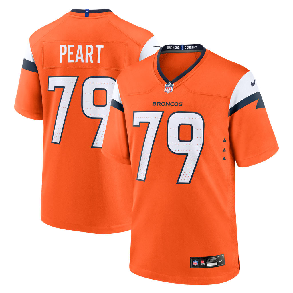 Matt Peart Denver Broncos Game Jersey - Orange