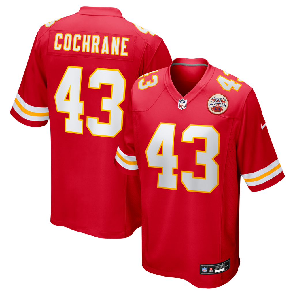 Jack Cochrane Kansas City Chiefs Game Jersey - Red