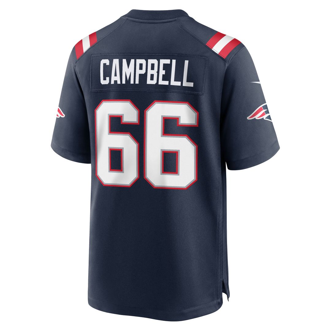 Will Campbell New England Patriots Game Jersey - Navy