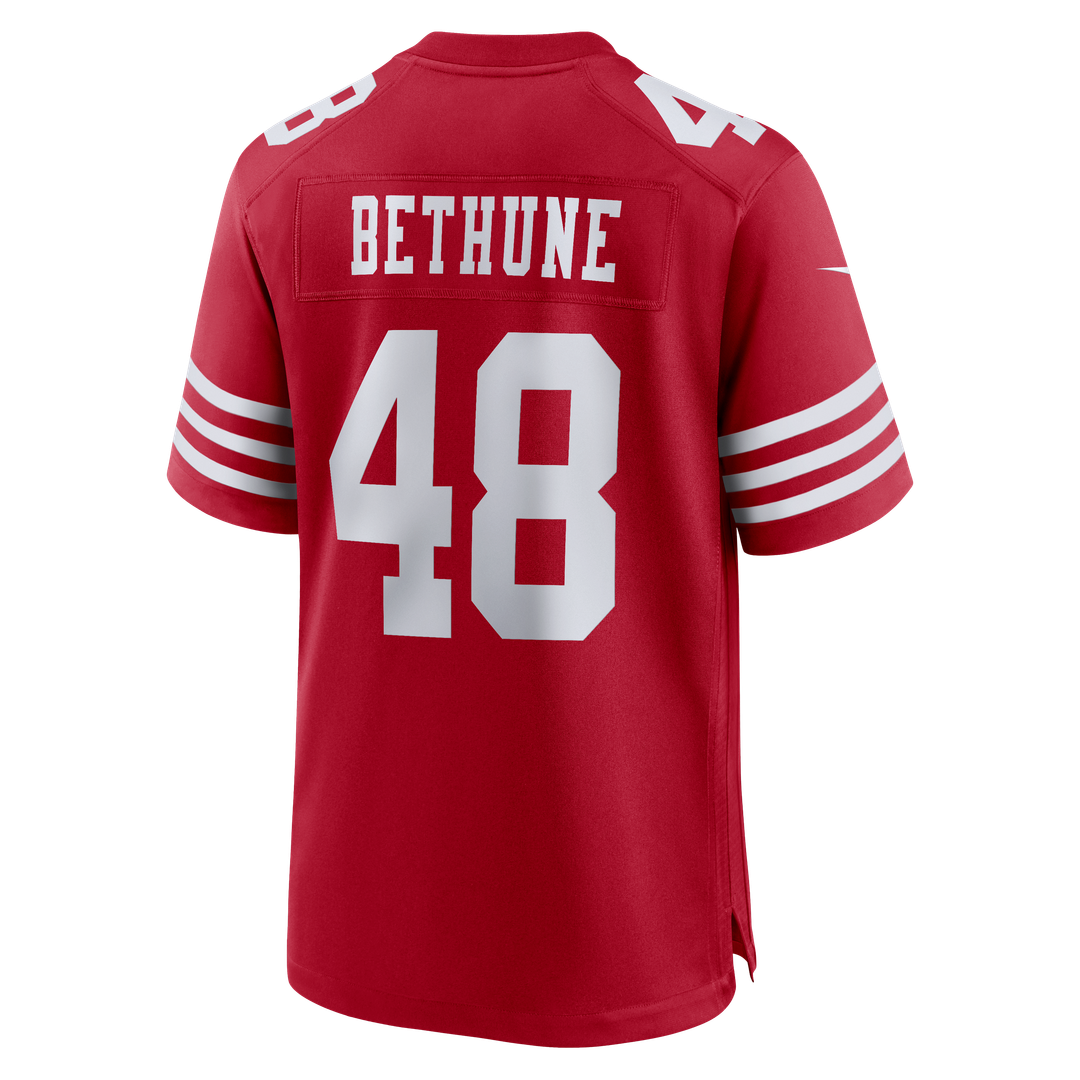 Tatum Bethune San Francisco 49ers Game Jersey - Scarlet