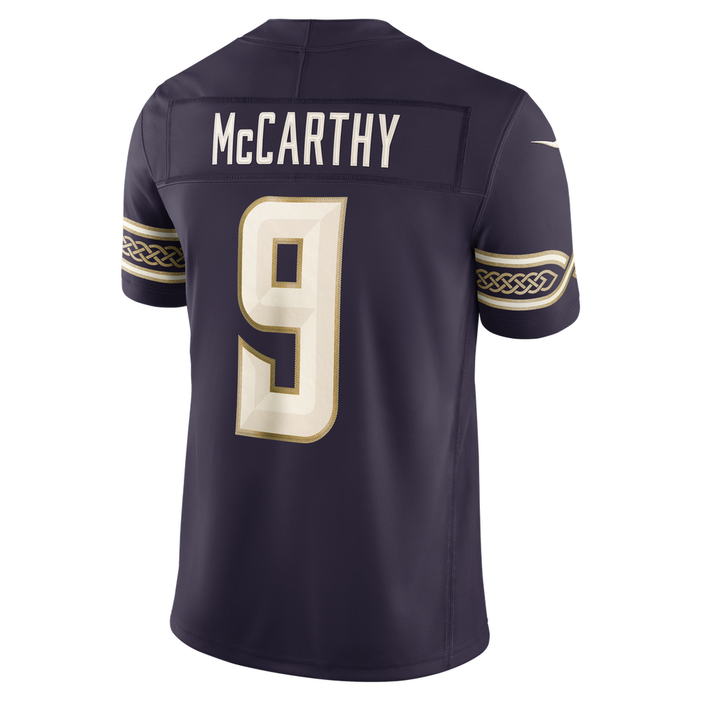 J.J. McCarthy Minnesota Vikings 2026 Rivalries Collection Stitched Limited Jersey - Purple