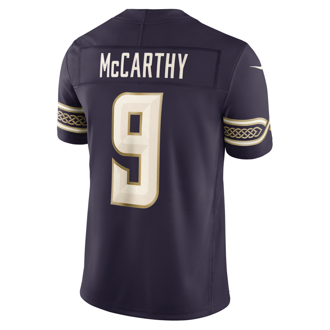 J.J. McCarthy Minnesota Vikings 2026 Rivalries Collection Stitched Limited Jersey - Purple