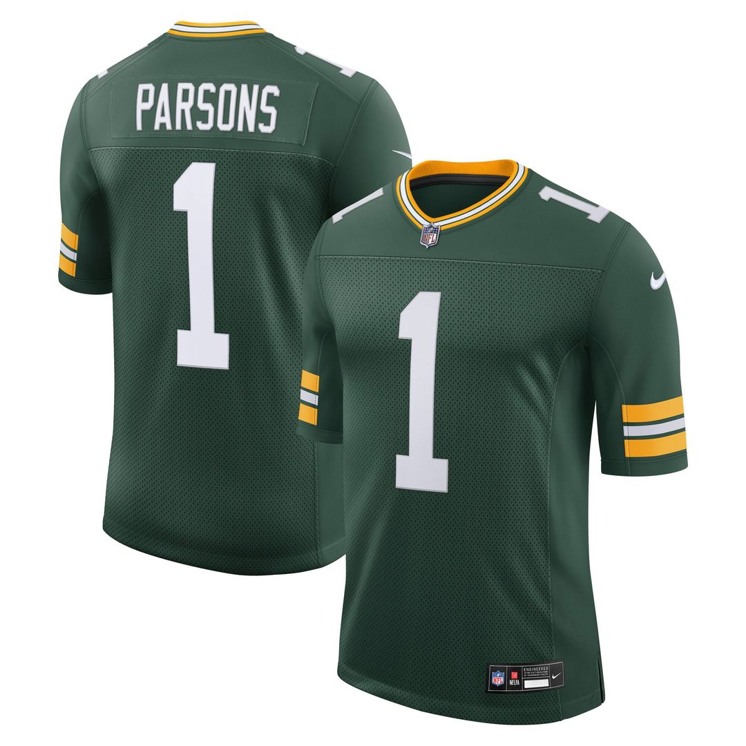 Micah Parsons Green Bay Packers Vapor Untouchable Stitched Limited Jersey - Green