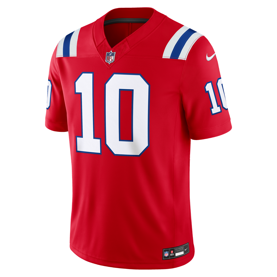 Drake Maye New England Patriots Vapor F.U.S.E. Stitched Limited Jersey - White