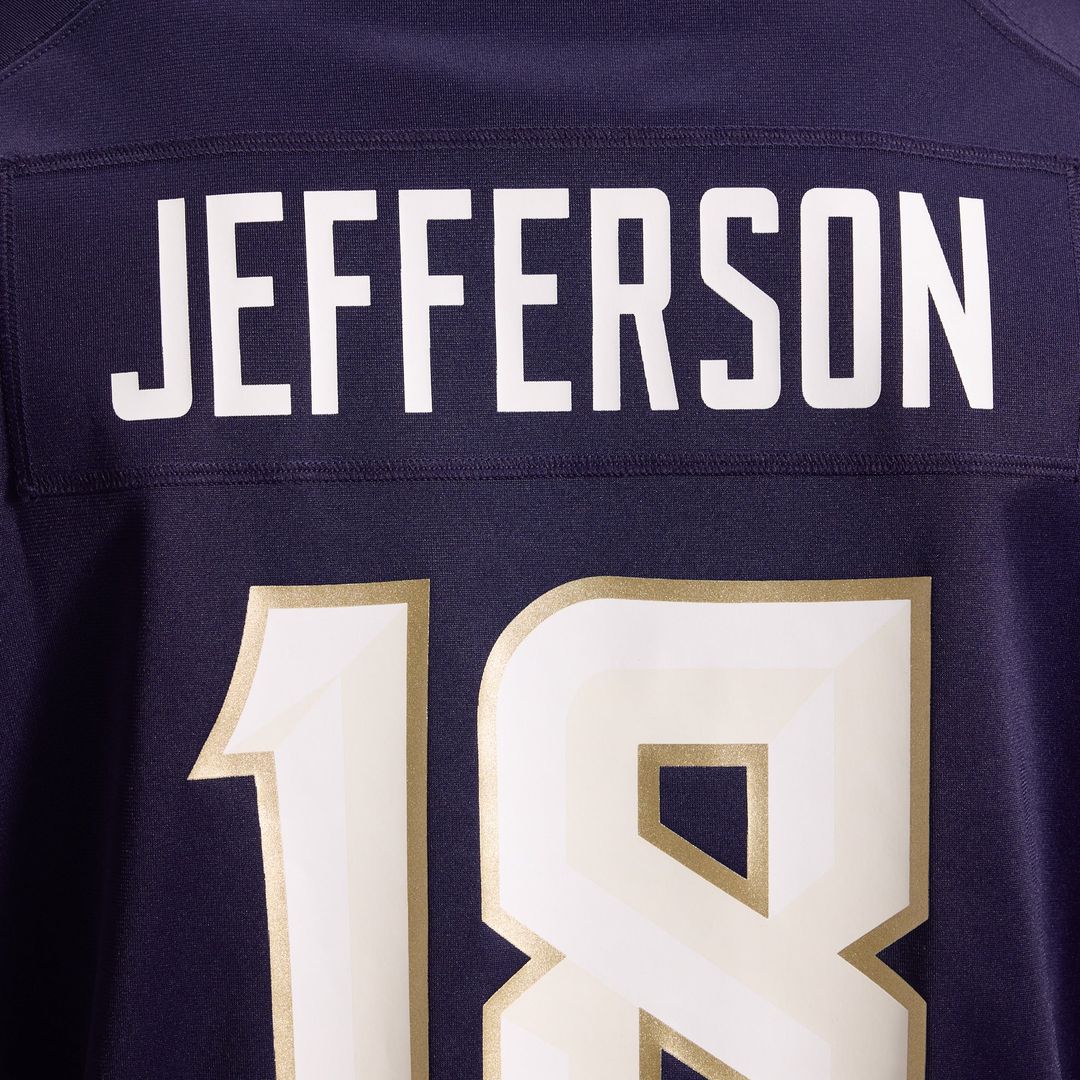 Justin Jefferson Minnesota Vikings 2026 Rivalries Collection Game Jersey - Purple