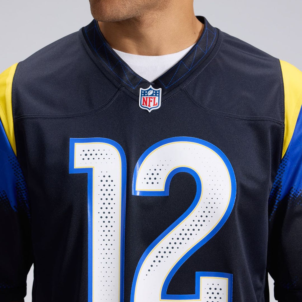 Puka Nacua Los Angeles Rams Rivalries Collection Game Jersey - Dark Blue
