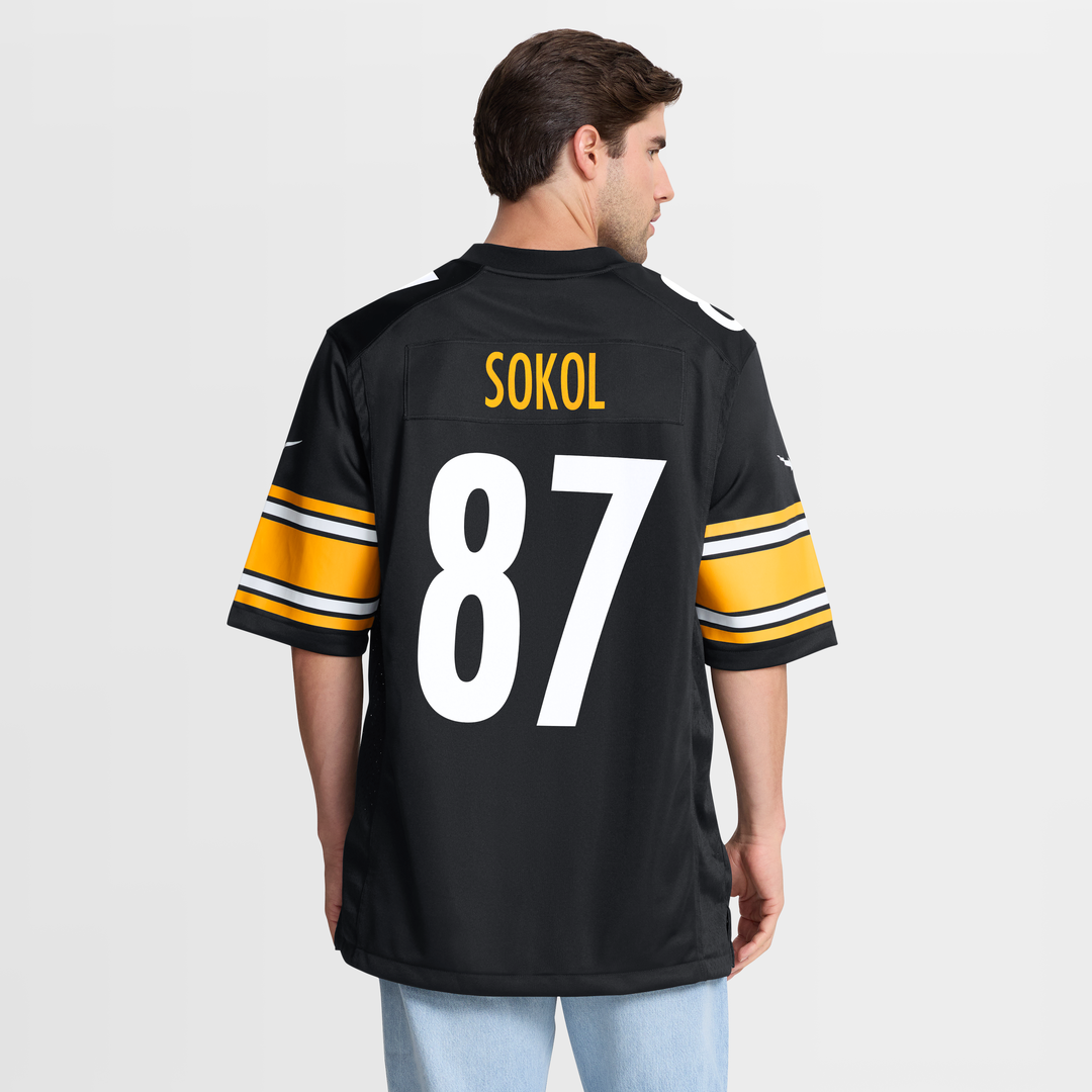 Matt Sokol Pittsburgh Steelers Game Jersey - Black