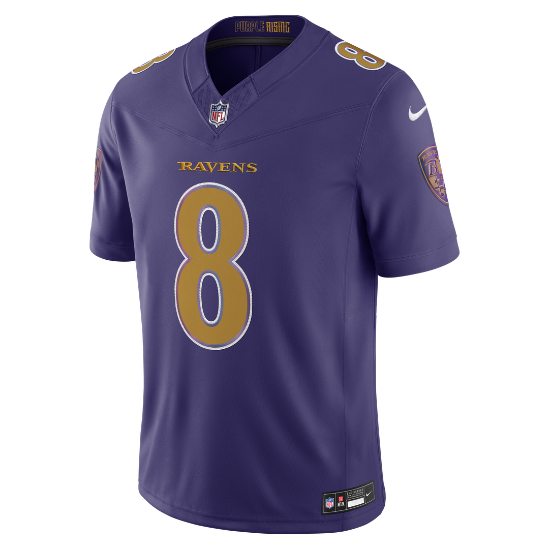 Lamar Jackson Baltimore Ravens Alternate Vapor F.U.S.E. Stitched Limited Jersey - Purple