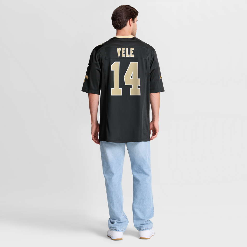 Devaughn Vele New Orleans Saints Game Jersey - Black