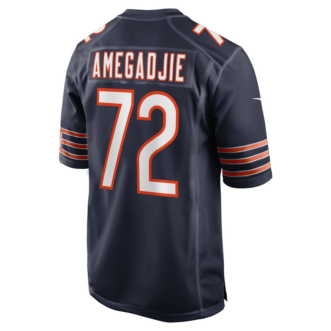 Kiran Amegadjie Chicago Bears Game Jersey - Navy