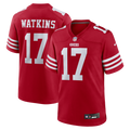 Jordan Watkins San Francisco 49ers Game Jersey - Scarlet
