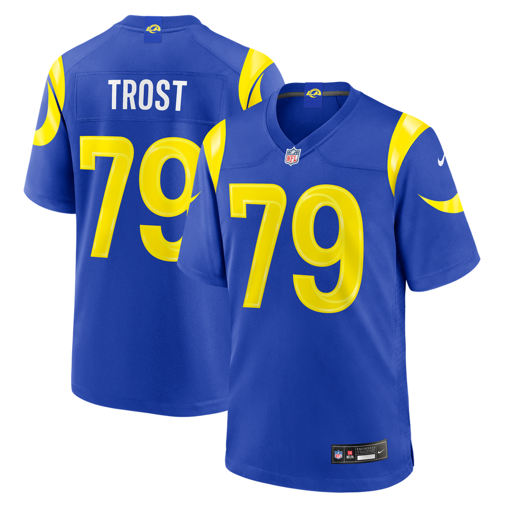 Keagen Trost Los Angeles Rams Game Jersey - Royal Blue