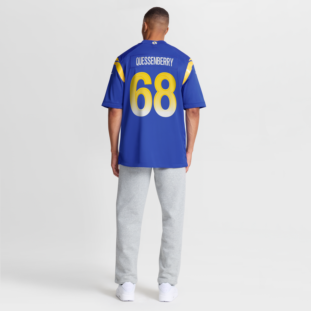 David Quessenberry Los Angeles Rams Game Jersey - Royal Blue