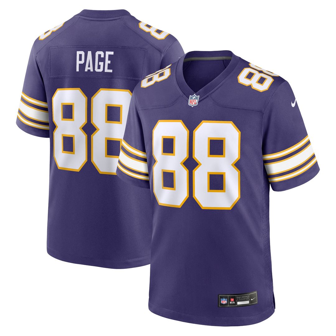 Alan Page Minnesota Vikings Alternate Game Jersey - Purple