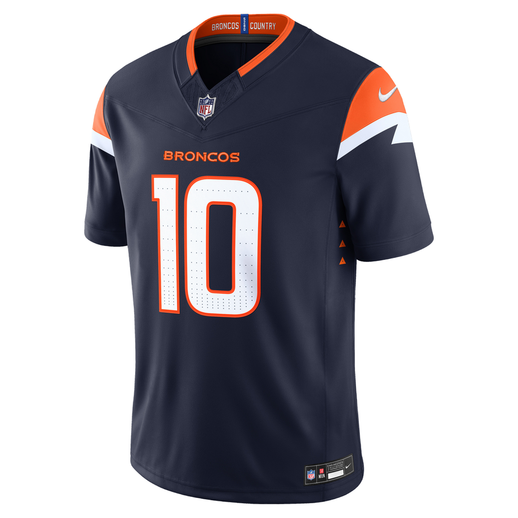Bo Nix Denver Broncos Vapor F.U.S.E. Stitched Limited Jersey - White