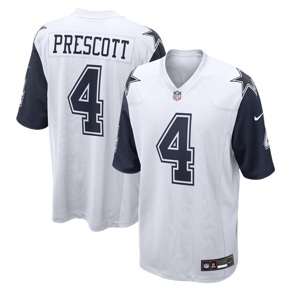 Dak Prescott Dallas Cowboys Alternate Game Jersey - White