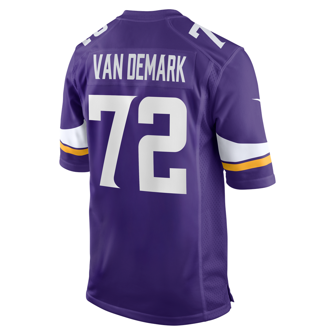 Ryan Van Demark Minnesota Vikings Game Jersey - Purple